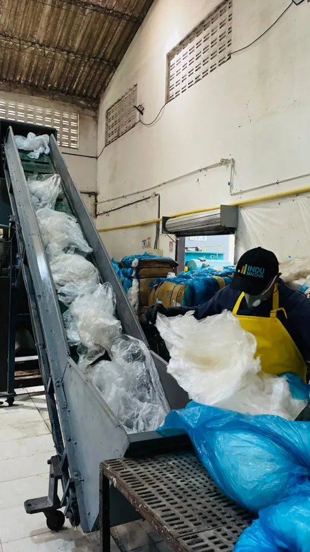 Planta de reciclaje, economía circular